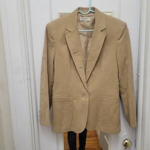 80s Vintage Faux Suede Jacket By‎ Lilli Ann Minimalist Quiet Luxury